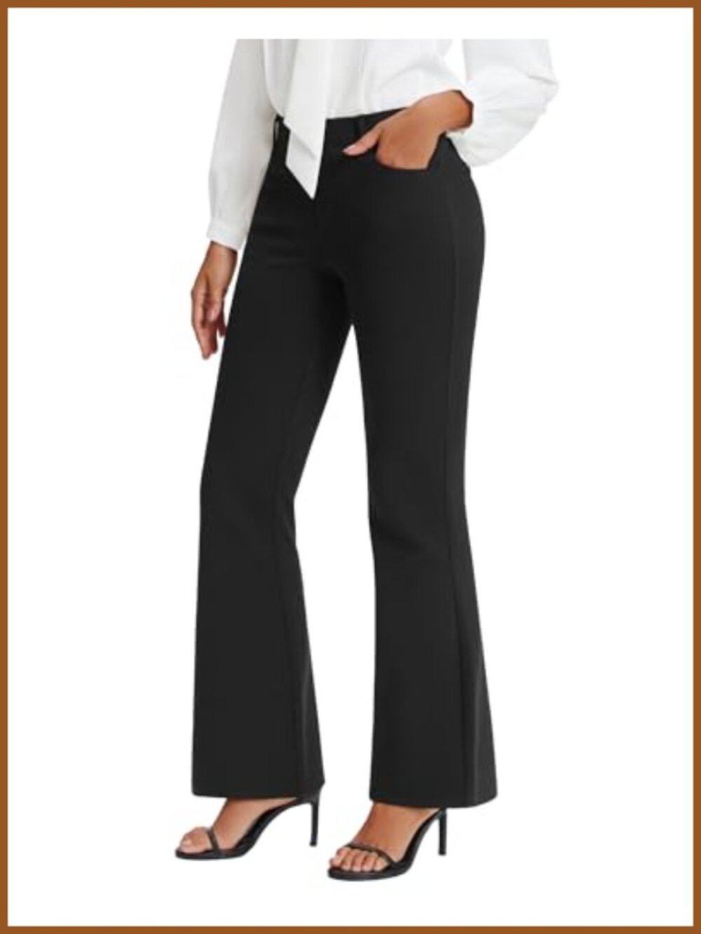 Women's Bootcut Work Pants Stretch Business Casual Office Slacks